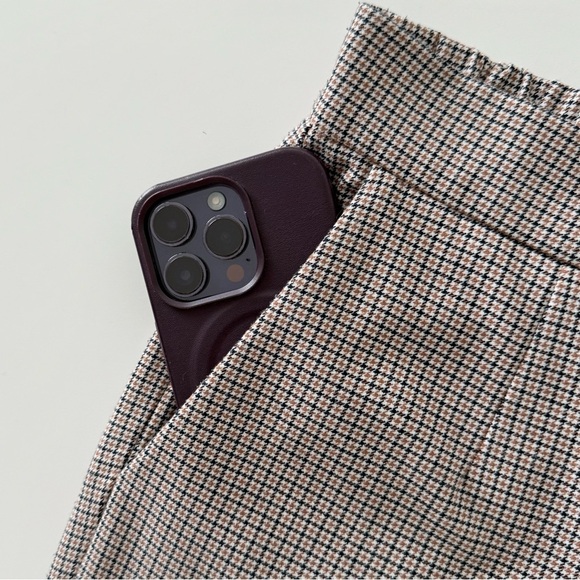 Babaton Conan Check Pants Size 2 Brown Plaid Slim Ankle Trouser Aritzia - Picture 6 of 12